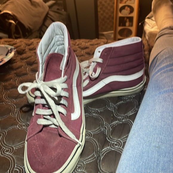 Vans Burgundy High-Top Sneakers - Picture 3 of 4